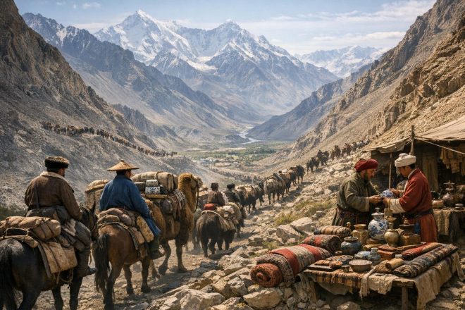 How mountain passes changed trade between China and Central Asia